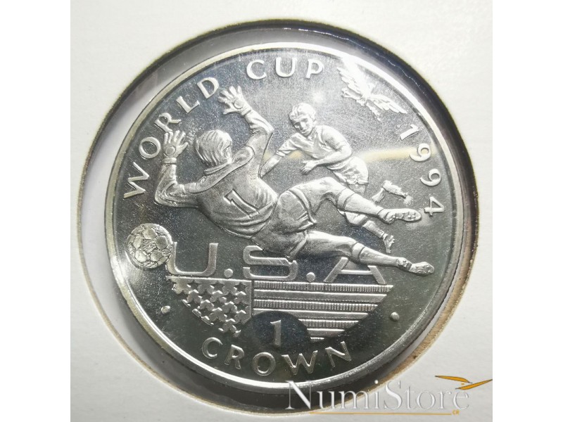 1 Crown 1994 (World Cup USA) (Proof)