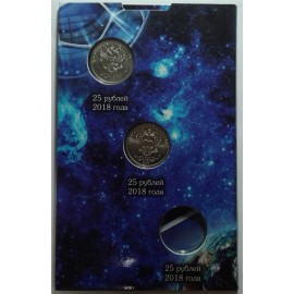 Mundial Rusia 2018 Coleccionador 3 Espacios Azul (Incluye Monedas 1 y 2)
