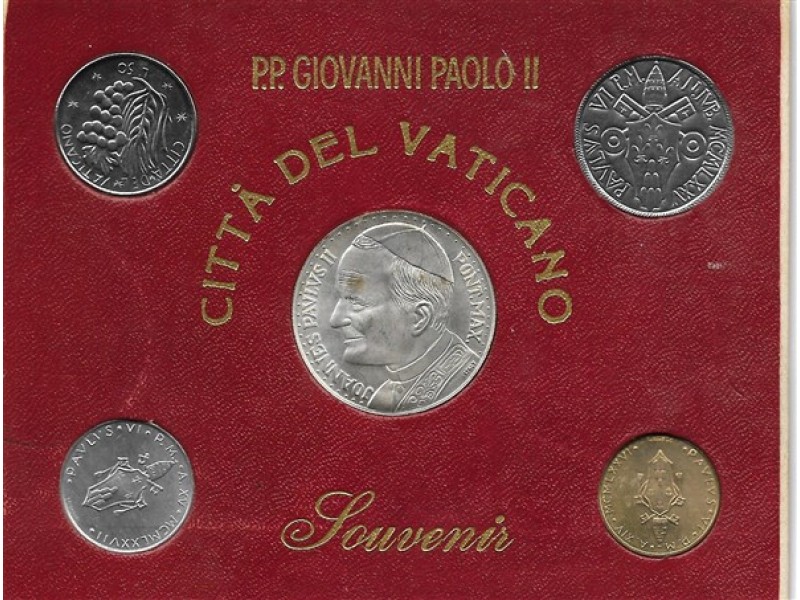 Set Monedas y Medallas de Vaticano Juan Pablo II 1976-1977 (Souvenir)
